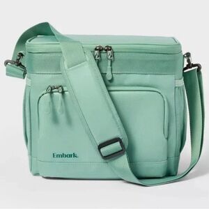 Embark 12 Can Soft Cooler Bag 11qt Mint Green Insulated Removable Hard Liner